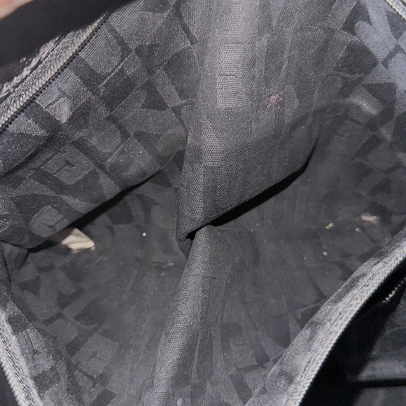 Furla black crocodile leather authentic tote bag very nice big size no call out - Picture 10 of 13